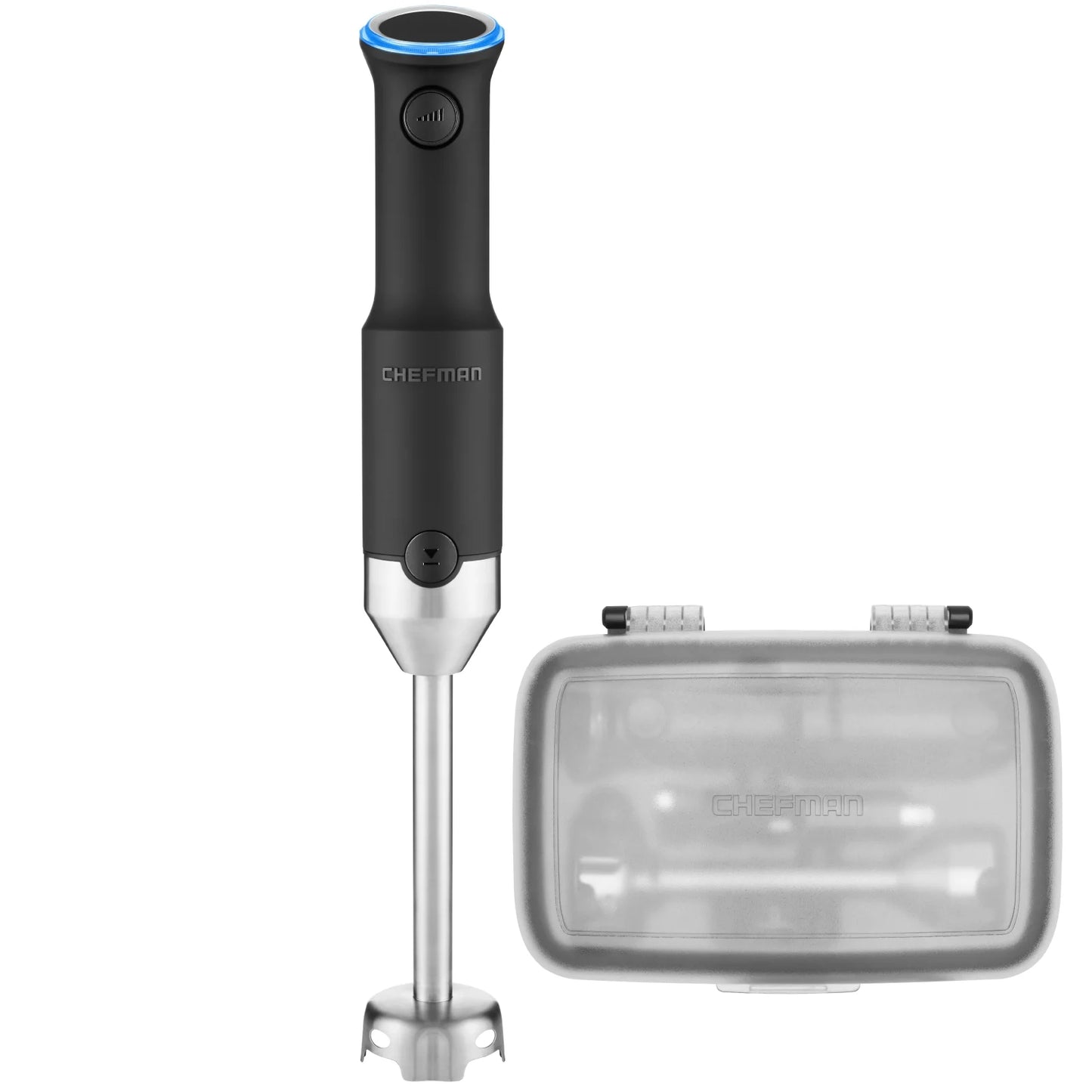 Cordless Immersion Blender, Variable Speed, Stainless Steel Blade, USB Charger, Black