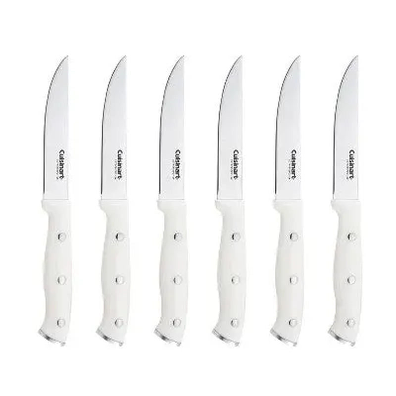 Open Box - Cuisinart Classic 15Pc White Triple Rivet Knife Block Set